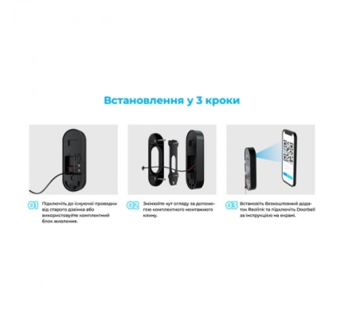 Reolink Панель виклику Reolink Video Doorbell WiFi (D340W)