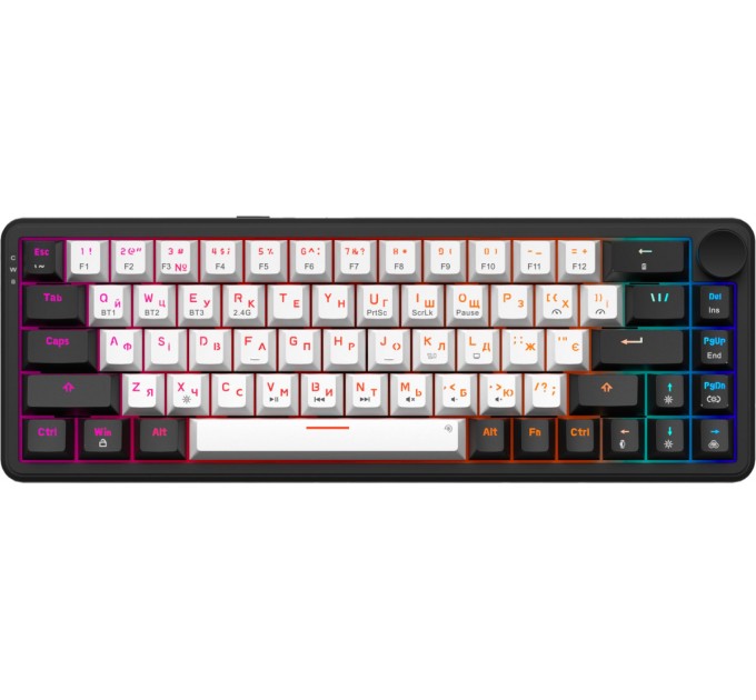 GamePro Клавіатура бездротова GamePro Asgard Valhalla MK210B Pro Black