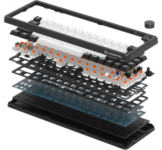 GamePro Клавіатура бездротова GamePro Asgard Valhalla MK210B Pro Black