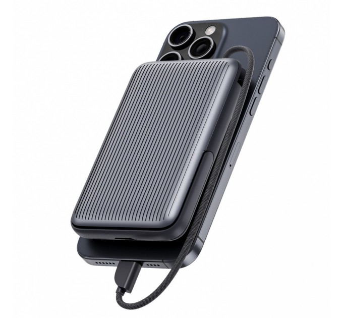 Універсальна мобільна батарея Proove Moon Rock 2 in 1 22.5W 10000mAh Gray (PBR122012105)