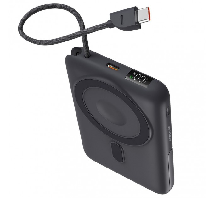 Універсальна мобільна батарея Proove Moon Rock 2 in 1 22.5W 10000mAh Gray (PBR122012105)
