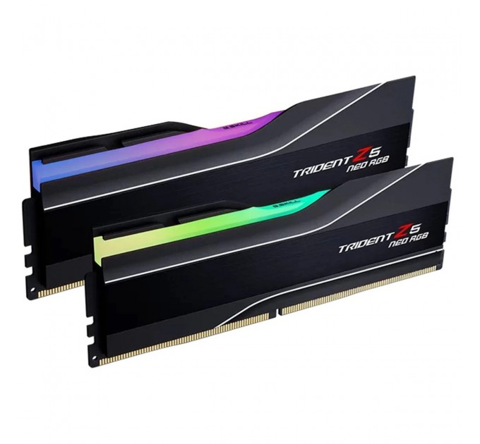 G.Skill Модуль пам'яті для комп'ютера DDR5 32GB (2x16GB) 6000 MHz Trident Z5 Neo RGB Black G.Skill (F5-6000J2836G16GX2-TZ5NR)