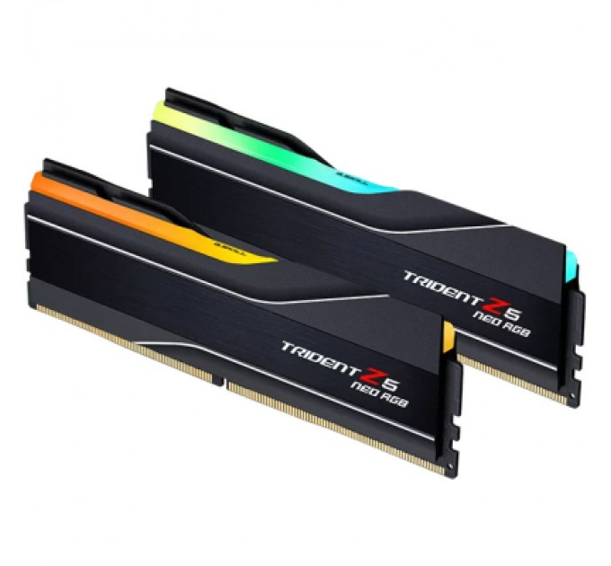 G.Skill Модуль пам'яті для комп'ютера DDR5 64GB (2x32GB) 6000 MHz Trident Z5 Neo RGB Black G.Skill (F5-6000J3636F32GX2-TZ5NR)