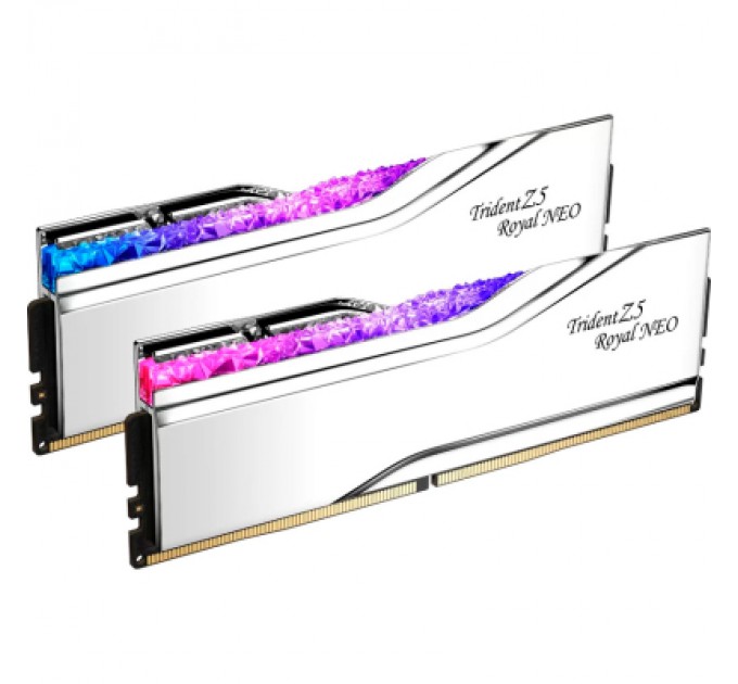 G.Skill Модуль пам'яті для комп'ютера DDR5 64GB (2x32GB) 6000 MHz Trident Z5 Royal Silver G.Skill (F5-6000J2836G32GX2-TR5S)