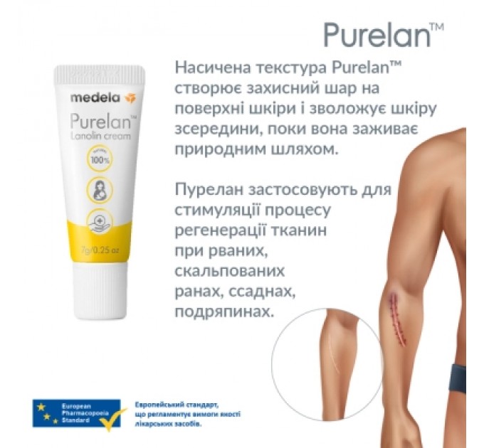 Косметика для мам Medela Purelan 2.0, 7 г крем для сосків (101041320)