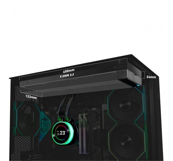 Система водяного охолодження Lian Li HydroShift II LCD-C 360 Fanless Black (G89.GHS2LCD36B.00)