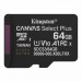 Kingston Карта пам'яті Kingston 64GB microSDXC class 10 UHS-I V10 A1 Canvas Select Plus (SDCS3/64GBSP)