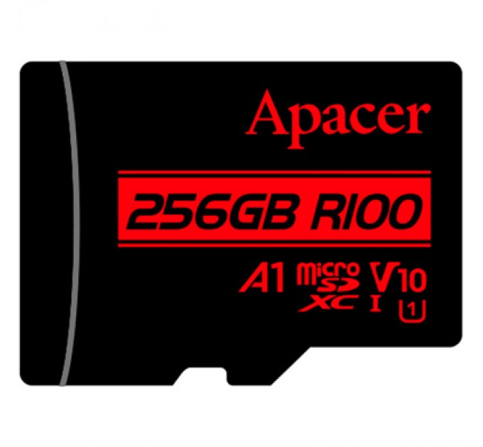 Apacer Карта пам'яті Apacer 256GB microSDXC class 10 UHS-I V10 A1 (AP256GMCSX10UB-R)