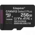 Kingston Карта пам'яті Kingston 256GB microSDXC class 10 UHS-I U3 V30 A1 Canvas Select Plus (SDCS3/256GBSP)