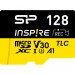 Silicon Power Карта пам'яті Silicon Power 128GB microSDXC class 10 UHS-I U3 V30 A1 Inspire (SP128GBSTXLV3V1NSP)