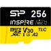 Silicon Power Карта пам'яті Silicon Power 256GB microSDXC class 10 UHS-I U3 V30 A1 Inspire (SP256GBSTXLA2V1NSP)