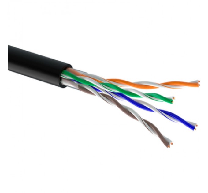 Кабель мережевий OK-Net UTP 305м cat.5e зовнішній (U/UTP-cat.5Е) (КПП-ВП (100) 4*2*0,50)