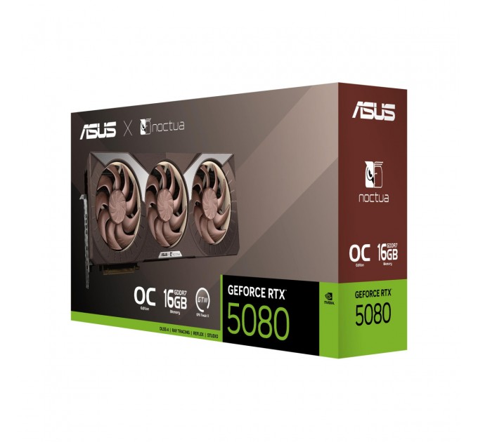 ASUS Відеокарта GF RTX 5080 16GB GDDR7 Noctua OC Asus (RTX5080-O16G-NOCTUA)