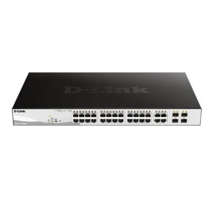 Комутатор мережевий D-Link DGS-1210-28MP/F1A (DGS-1210-28MP)