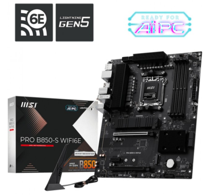 MSI Материнська плата MSI PRO B850-S WIFI6E