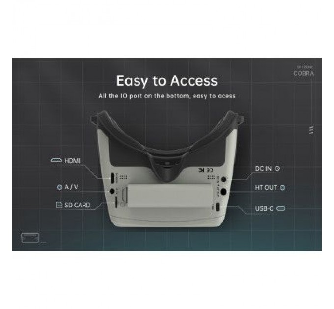 Skyzone Окуляри FPV Skyzone Cobra X V4 Diversity DVR 5.8GHz 56CH L,X Band (COBRAX5G)