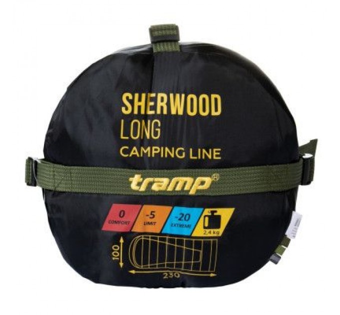Спальний мішок Tramp Sherwood Long Olive/Grey L (UTRS-054L-L)