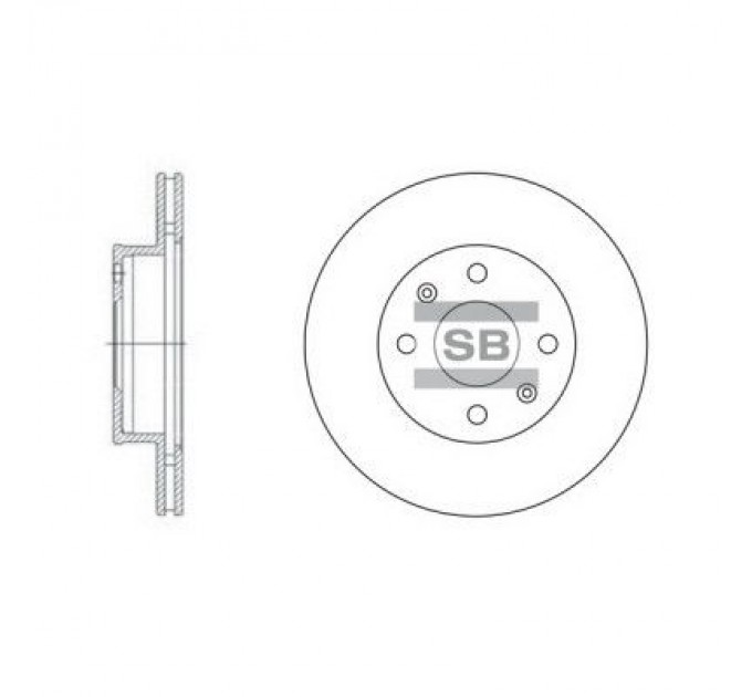 Гальмівний диск HI-Q SD2010