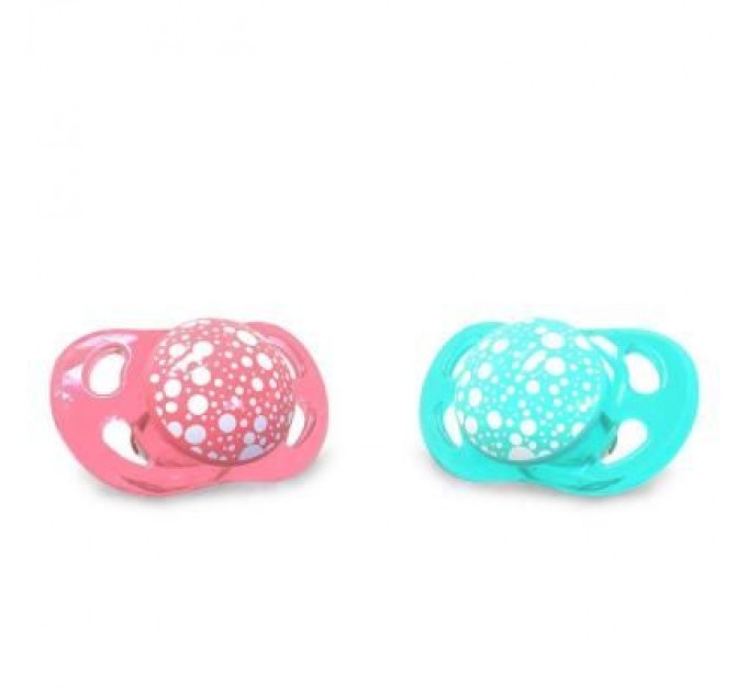 Пустушка Twistshake 2x 0-6 мес персиковая/бирюзовая (24 916)