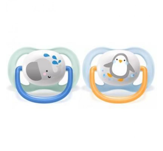 Пустушка Philips AVENT Ultra Air Animal для хлопчиків 0-6 міс (SCF080/05)