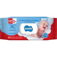Дитячі вологі серветки Bambik з вівсяним молочком 120 шт. (43406100)