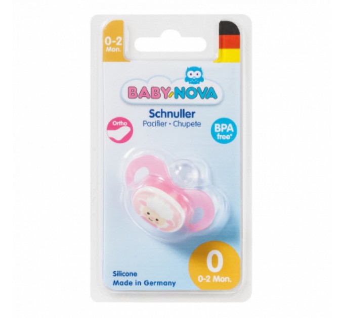 Пустушка Baby-Nova Sheep 0-2 міс., рожева (3966387)