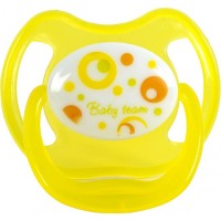 Пустушка Baby Team латексна, класична 0+ міс. (3220_жовтий)