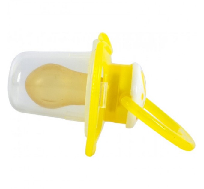 Пустушка Baby Team латексна, класична 0+ міс. (3220_жовтий)