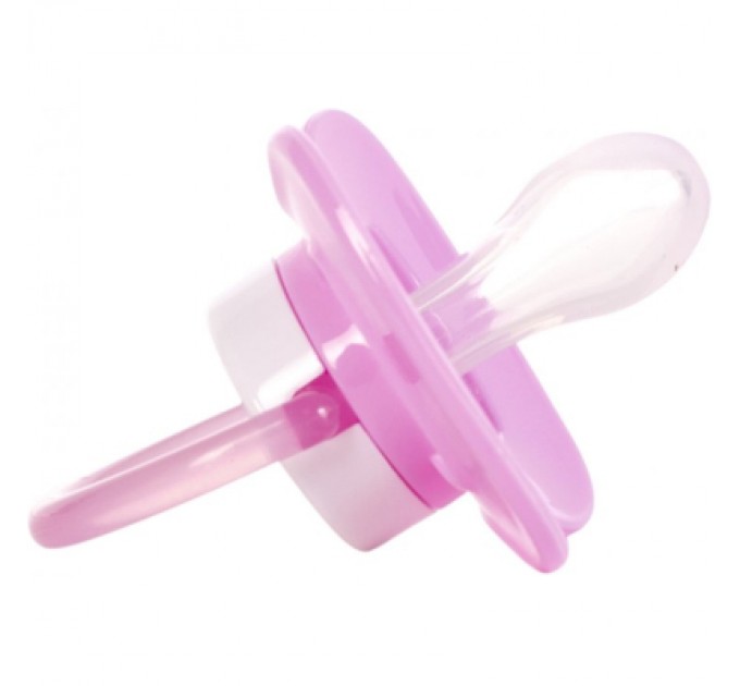 Пустушка Baby Team силіконова,класична, 0+ міс (3007_рожевий)