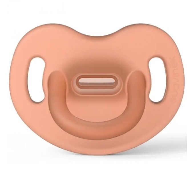 Пустушка Suavinex силіконова анатомічна 0-6 міс. помаранчева (307248)