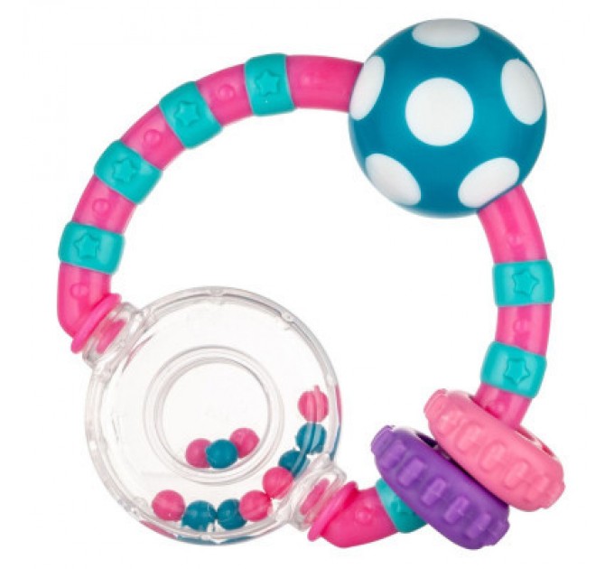 Брязкальце Canpol М'ячик і кольорові кульки рожевий (56/145)