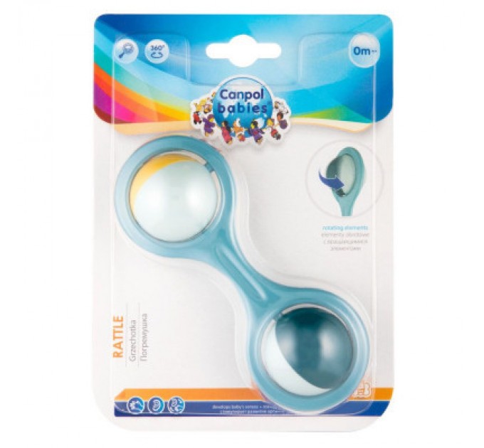 Брязкальце Canpol Штанга з рухомими елементами бірюзовий (56/153_tur)