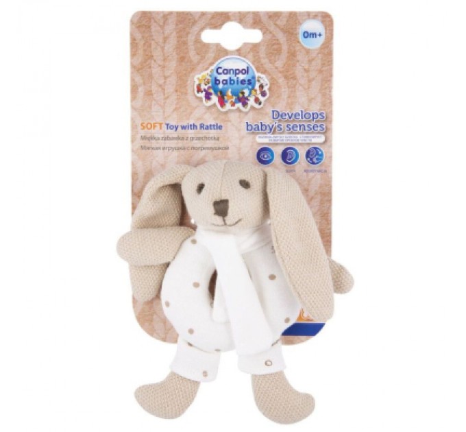 Брязкальце Canpol м'яка Кролик бежевий (80/201_bei)