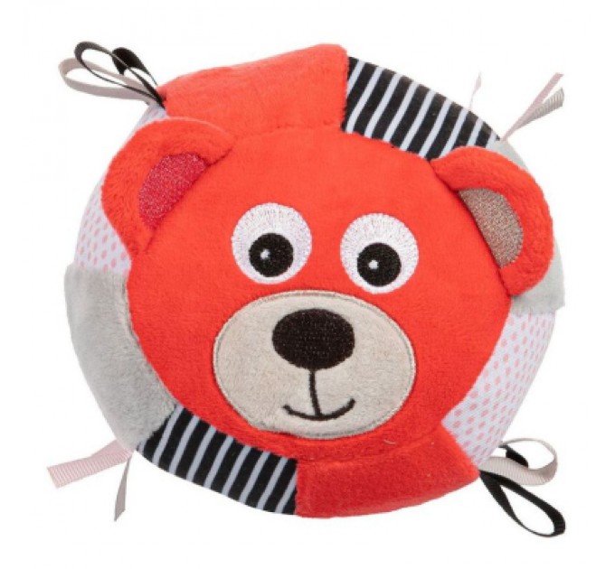 Брязкальце Canpol м'ячик з дзвоником BEARS кораловий (68/074_cor)