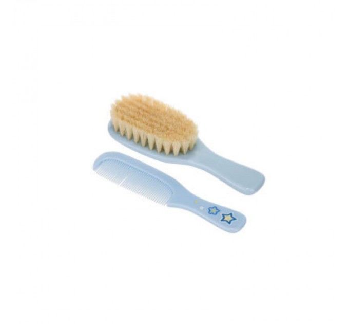 Набір для догляду за дитиною Canpol babies Newborn Baby Щітка та гребінець блакитний (7/406_blu)