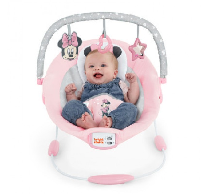 Крісло-гойдалка Bright Starts Minnie Mouse Rosy Skies (12206)