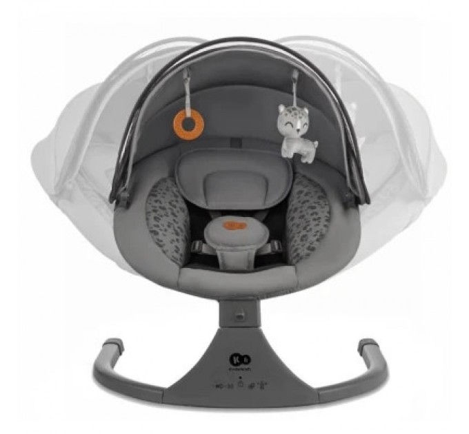 Крісло-гойдалка Kinderkraft Lumi 2 Dark Grey (5902533925025)