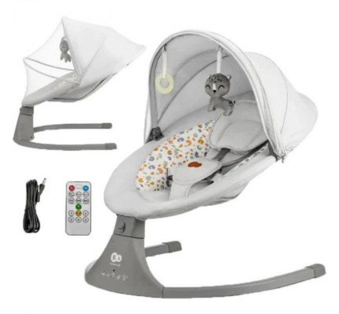 Крісло-гойдалка Kinderkraft Lumi 2 Light Grey (5902533925018)