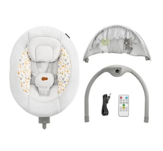 Крісло-гойдалка Kinderkraft Lumi 2 Light Grey (5902533925018)