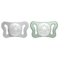Пустушка Chicco Physioforma Micro силіконова від 0 до 2 місяців Нейтральна 2 шт (75126.41)