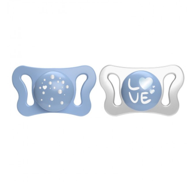 Пустушка Chicco Physioforma Micro силіконова від 0 до 2 місяців Для хлопчиків 2 шт (75126.21)