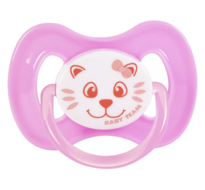 Пустушка Baby Team Силіконова класична від народження (4824428030076)