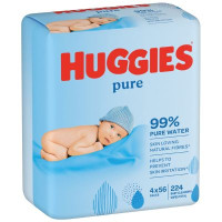 Дитячі вологі серветки Huggies Pure 56 х 4 шт (5029053550121)