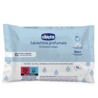 Дитячі вологі серветки Chicco м`які очищаючі, 16 шт (12050.20)