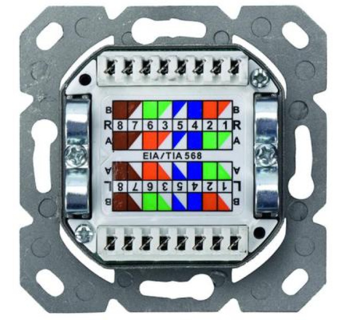 Digitus Комп'ютерна розетка Digitus 2xRJ45 FTP, для прихованої проводки (DN-9005-N)