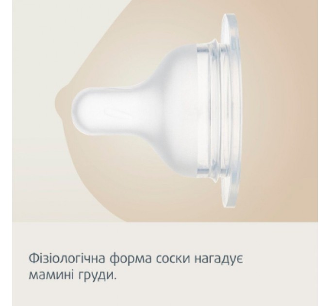 Соска Canpol babies силіконова до пляшечки S-Shape S (міні) 2 шт (59/891)