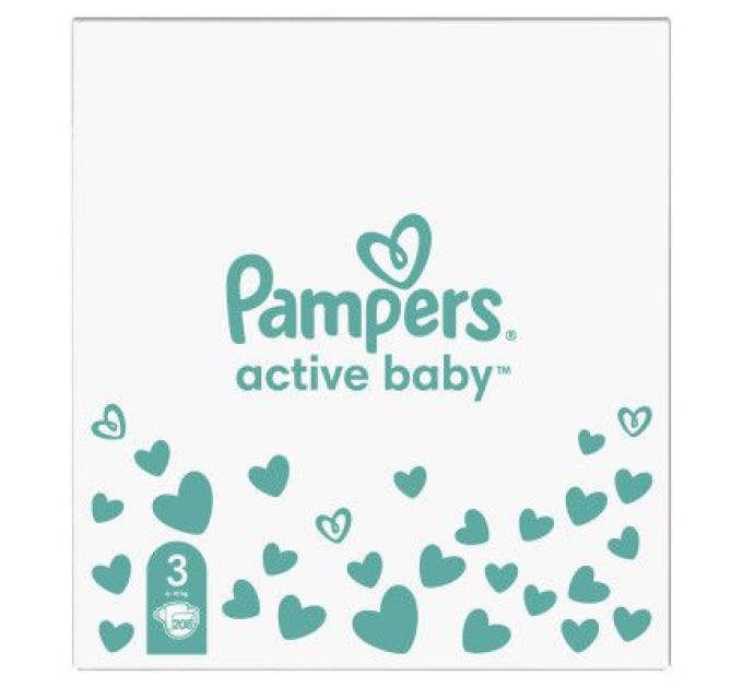 Pampers Підгузки Pampers Active Baby Midi Розмір 3 (6-10 кг) 208 шт (8001090910745)