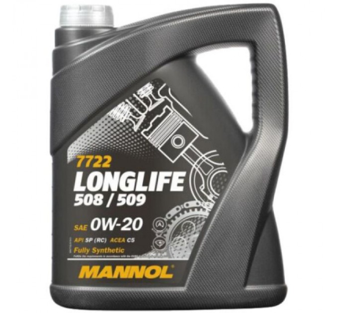 Моторна олива Mannol LONGLIFE 508/509 5л 0W-20 (MN7722-5)