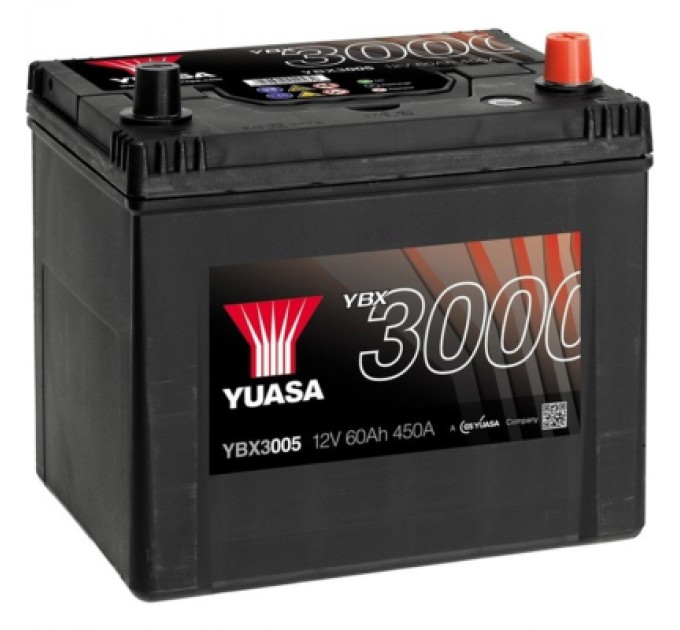 Акумулятор автомобільний Yuasa 12V 60Ah SMF Battery (YBX3005)