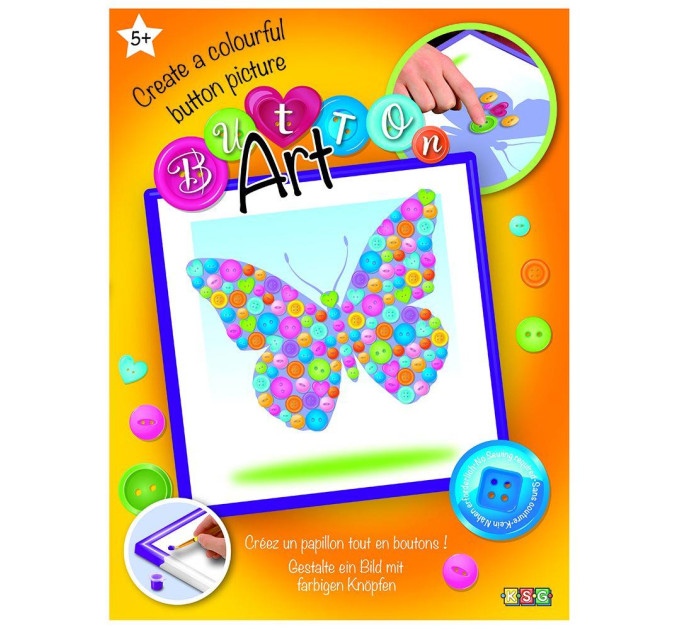 Sequin Art Набір для творчості Sequin Art BUTTON Butterfly (SA1528)